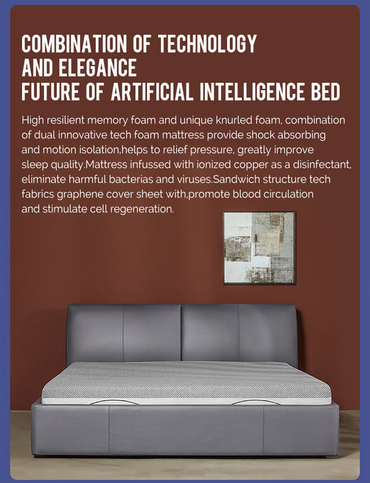 XIAOMI 8H MILAN SMART ELECTRIC ADJUSTABLE BED with Xiaomi 8H Memory Foam Mattress