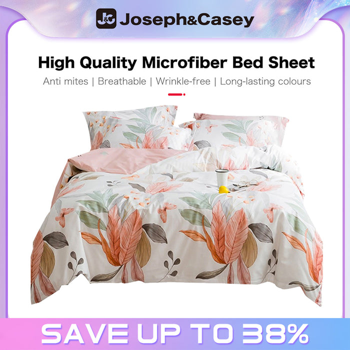 800TC Printing Bedsheet with Quilt cover