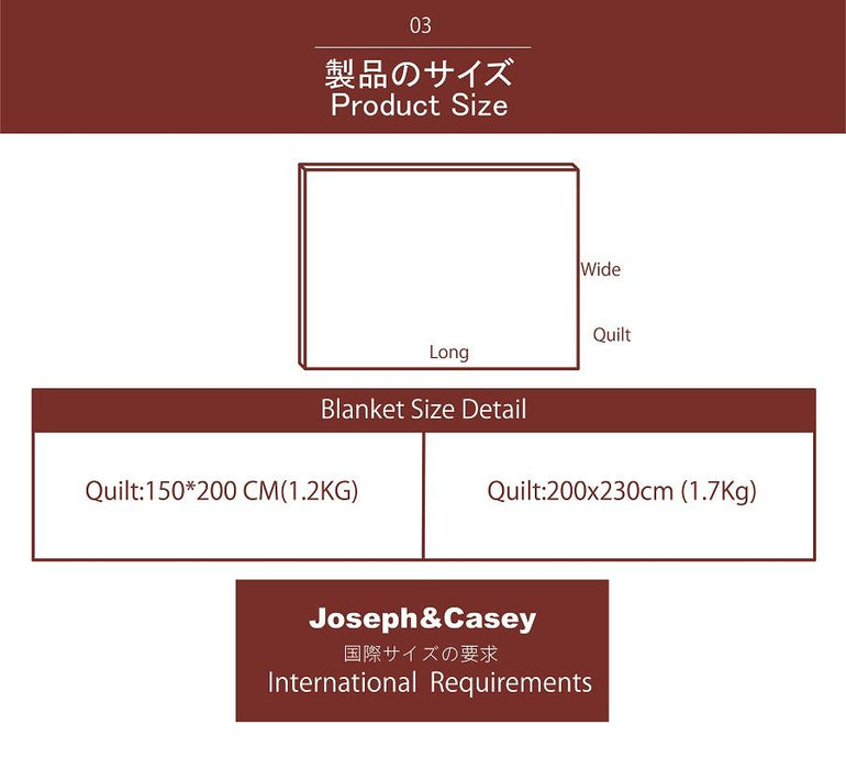 Japan Style / Thick comfort Blanket / Air Condition Blanket / Comforters / bedding / Quilt freeshipping - JOSEPH&CASEY