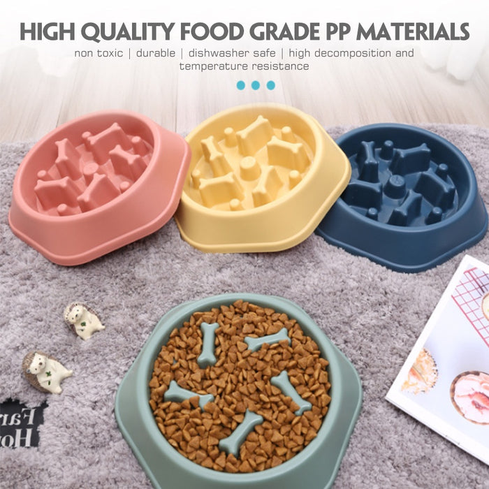 Pets Slow Feeder Bowl / Bone-shaped Bowl freeshipping - JOSEPH&CASEY