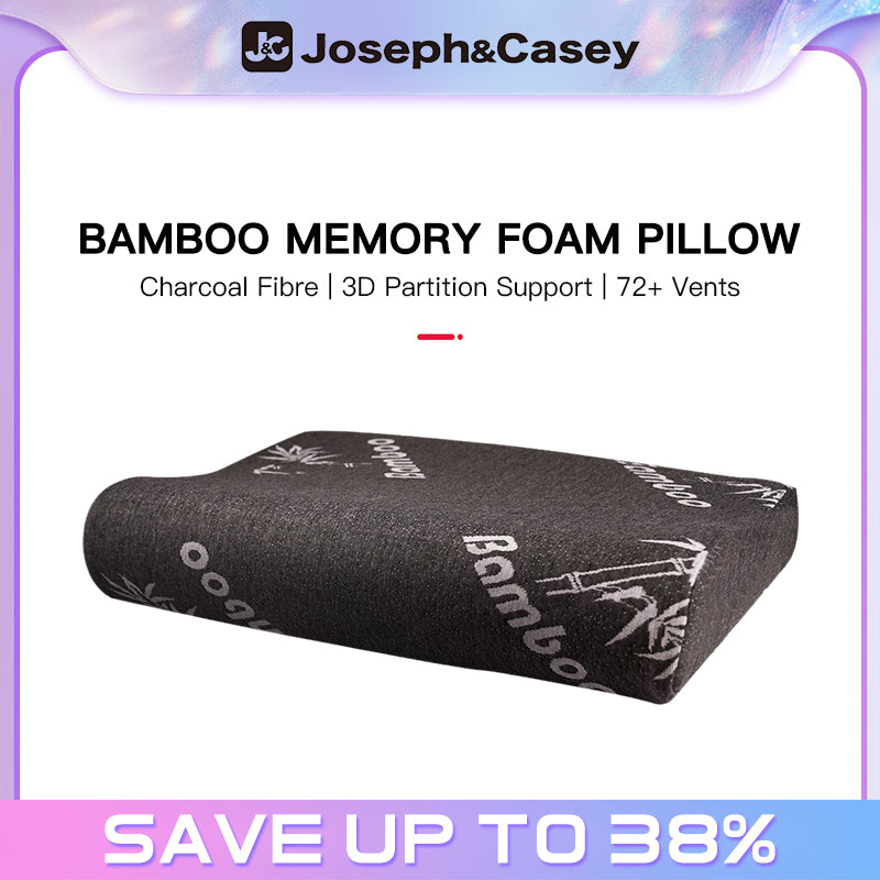 JosephCasey Bamboo Memory Foam Pillow Bedding set for good sleep sg JOSEPH CASEY