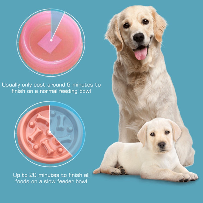 Pets Slow Feeder Bowl / Bone-shaped Bowl freeshipping - JOSEPH&CASEY
