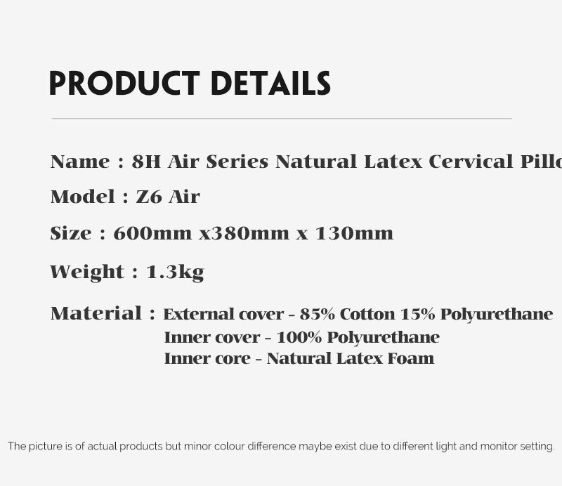 XIAOMI Neck Massage Thailand Natural Latex Pillow Air 60*38*11/13cm freeshipping - JOSEPH&CASEY